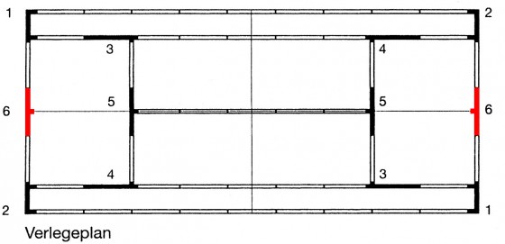 T - Stück - Element Grundlinie 6 für ASS - Linie - 5 cm