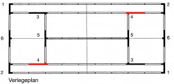 Eck - Verbindungselement 4 für ASS - Linie - 5 cm Einzellinie / Aufschlagspielfeld